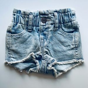 BabyGap Paperbag Mom Jean shorts with washwell